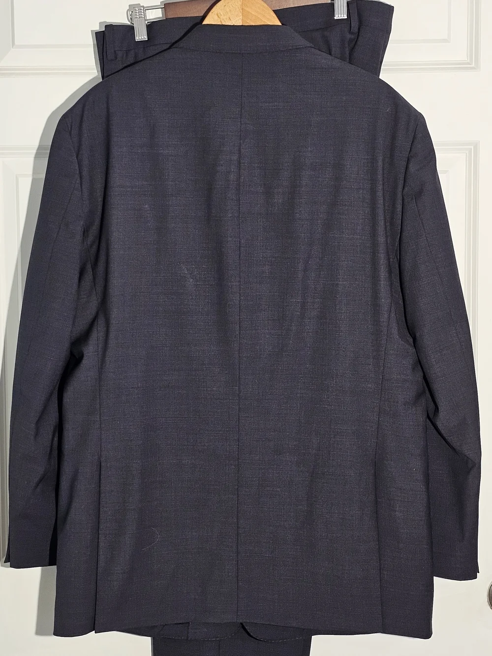 Joseph Abboud Suit Men 46L Gray 2B Super 120 Wool Career JOE 40X30 Pants Luxury